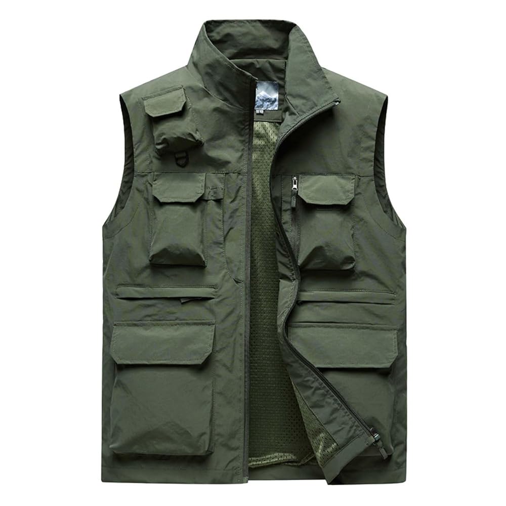 Amazon.com: Mens Outdoor Safari Cargo Vest Photo Travel Work